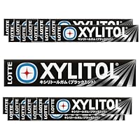 Amazon.co.jp: ロッテ キシリトールガム(ブラックミント) 14粒 ×20個